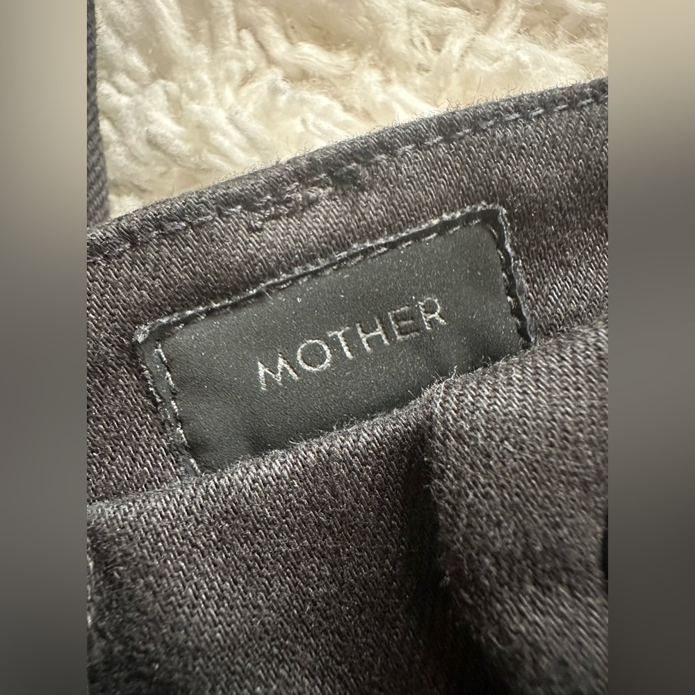 Mother High Waisted Looker skimp jeans black size 23 - Picture 6 of 8